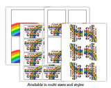 Class Rainbow Bag Topper Canva Template Printable