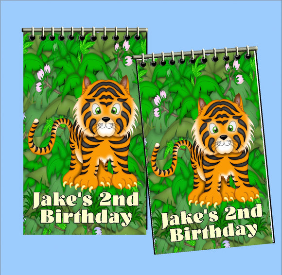 Jungle Animals Safari Party Personalized Notebook Party Favors