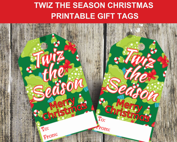 Twiz the Season Christmas Printable Gift Tags