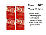Gasoline Capri Sun Label Printable