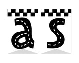 Racing Flag Pennant Banner Printable with Canva Template
