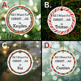 Personalized Book Boyfriend Christmas Ornament for Book Lovers