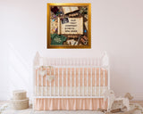 D&D Role Playing Game Pregnancy Reveal Canva Template