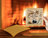 Our Next Chapter Book Themed Pregnancy Announcement Canva Template