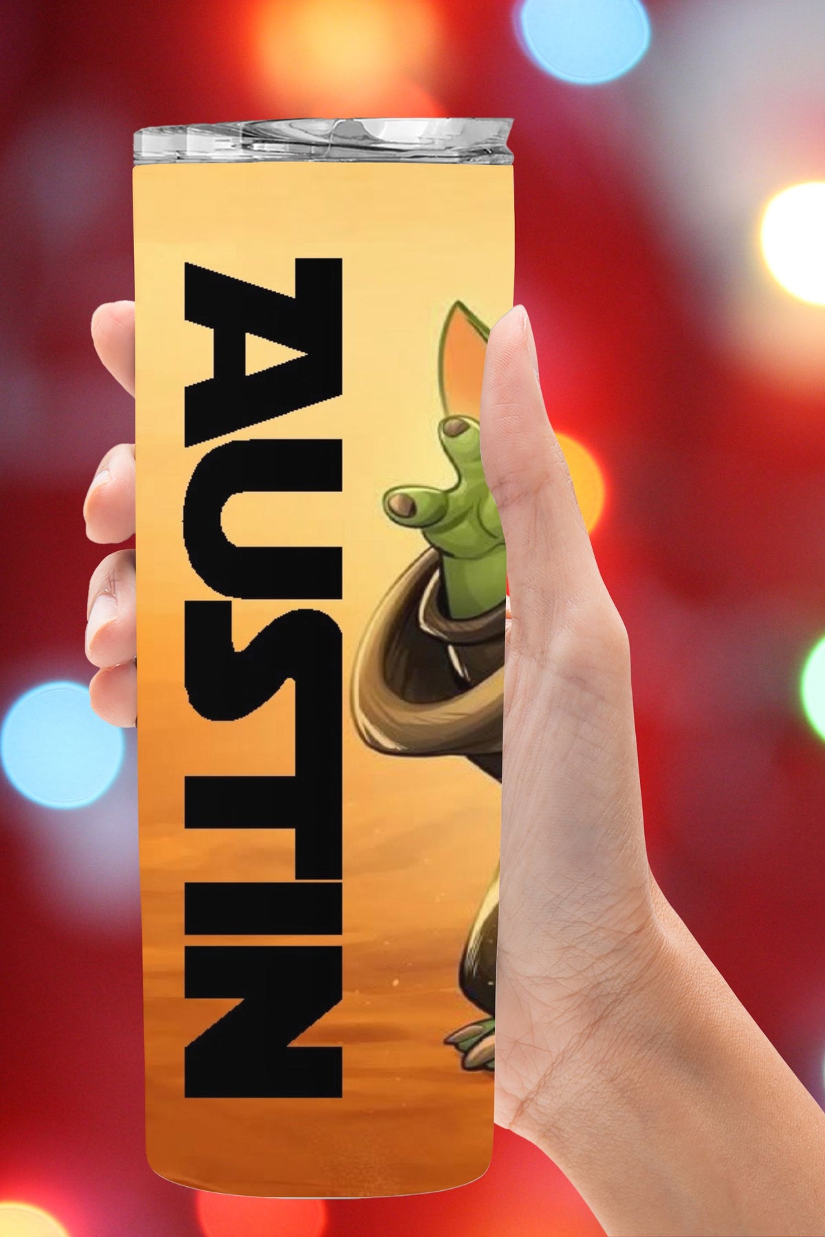 Baby Yoda Personalized Star Wars Tumbler  *122