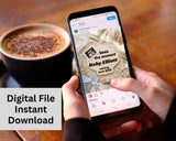 Beach Pregnancy Announcement Template – Seas the Moment Baby Reveal Canva Template