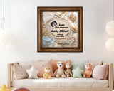 Beach Pregnancy Announcement Template – Seas the Moment Baby Reveal Canva Template