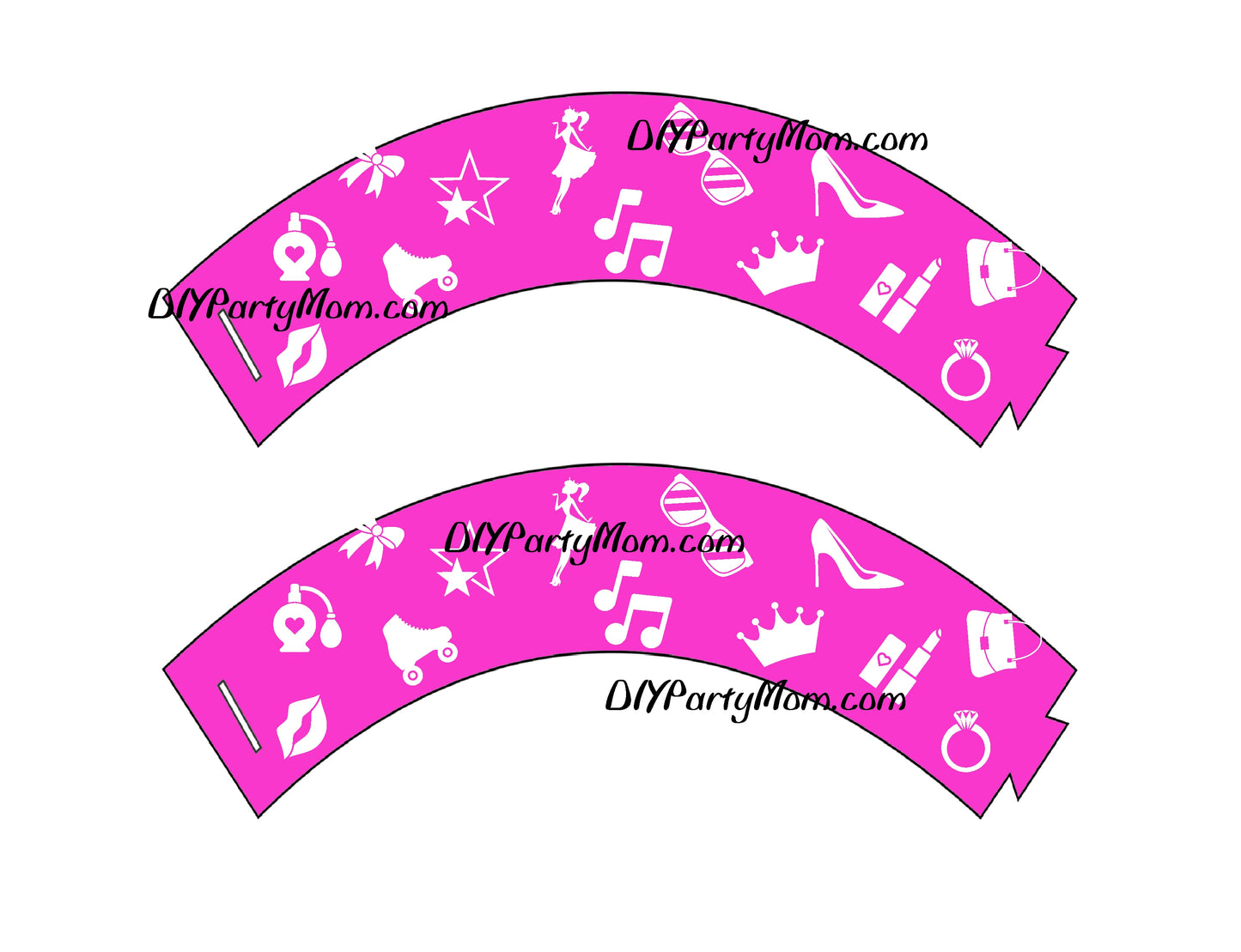 Barbie Cupcake Wrapper Printable