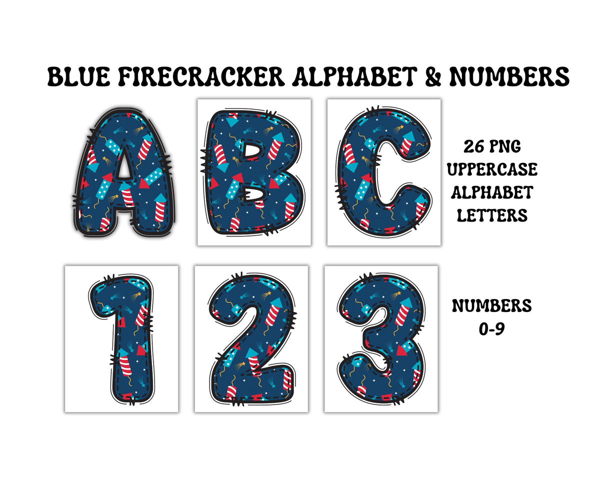 Patriotic Alphabet Clipart Sets