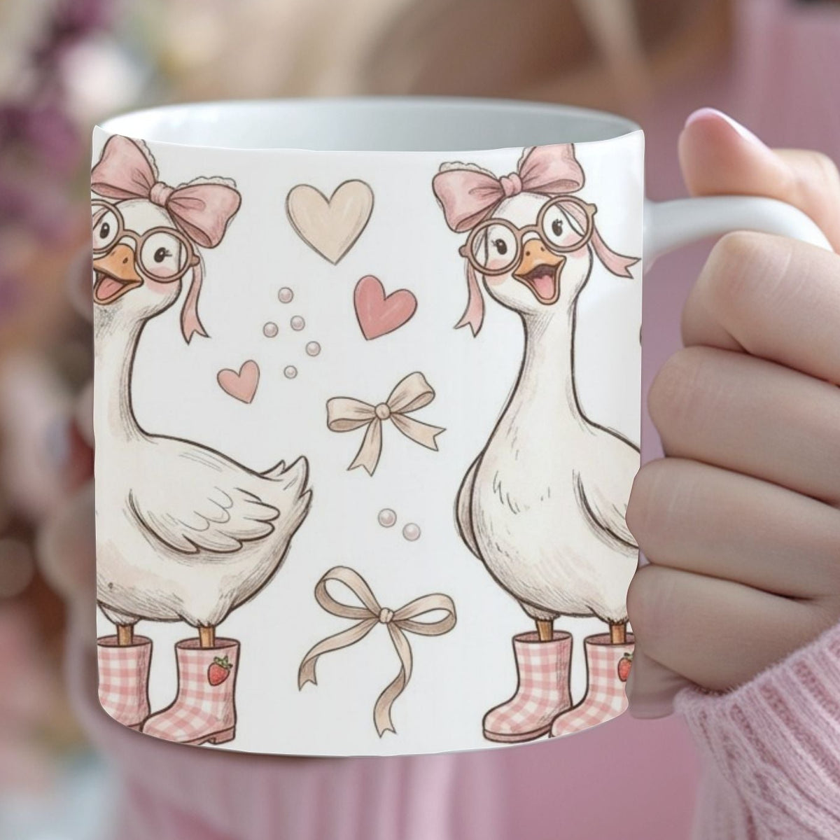 Silly Goose Valentine Mug – Physical Mug or 11oz Mug Wrap PNG