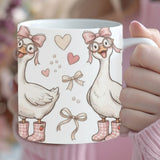 Silly Goose Valentine Mug – Physical Mug or 11oz Mug Wrap PNG