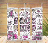 Book Nerd Stainless Steel Tumbler   *822