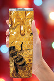 Honeycomb Bee 20oz Skinny Tumbler  *812
