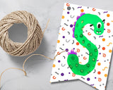 Monster Dots Halloween Party Pennant Banner Printable