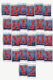 Cowboy Red Bandana Alphabet Hershey Candy Bar Wrapper Printable
