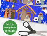 Nativity Pringles Can Label Printable – Christmas Party Favor