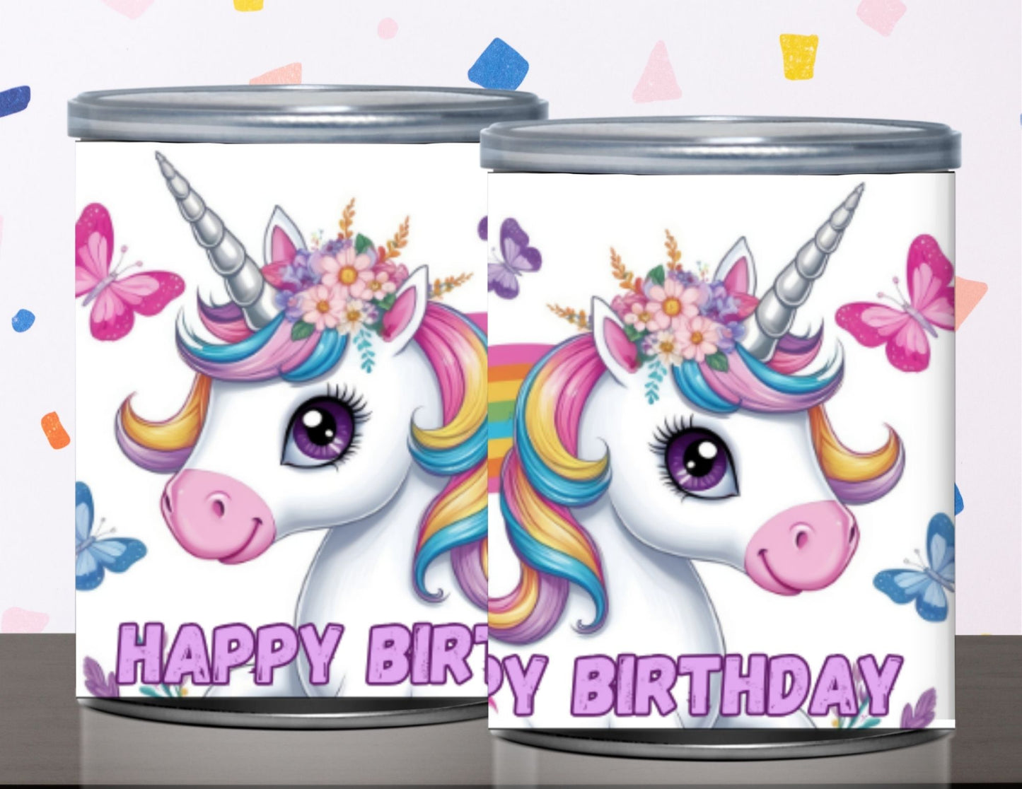 Unicorn Rainbow Pringles Labels Printable Party Favors