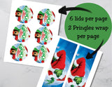 Grinch Pringles Label Printable Party Favor Treat