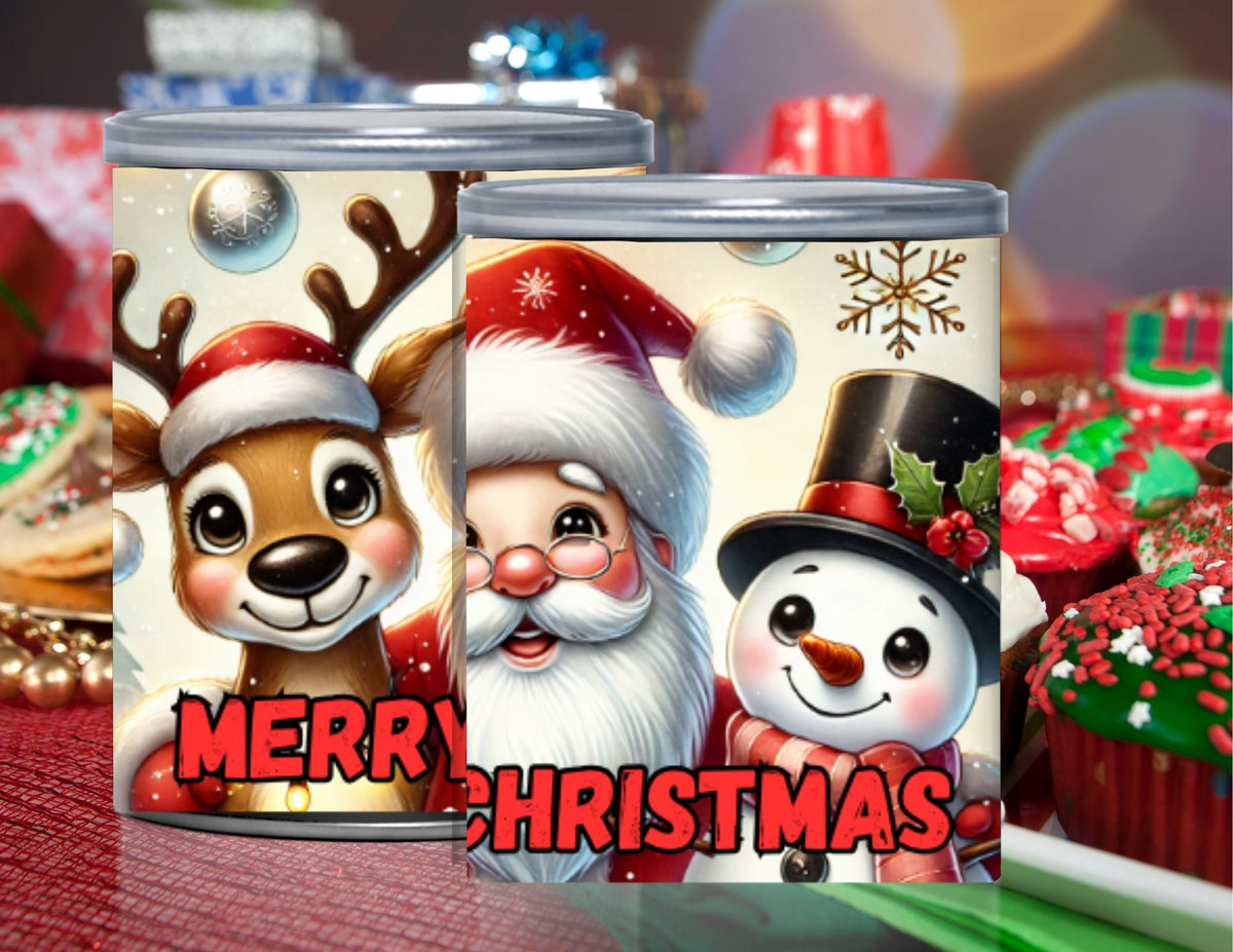 Santa Pringles Label Printables
