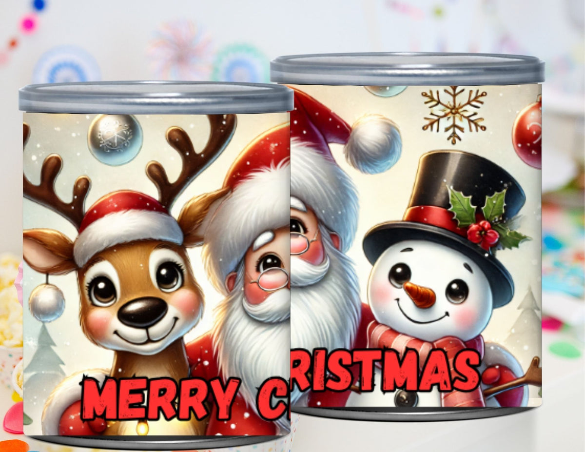 Santa Pringles Label Printables