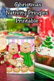 Gingerbread “Merry CHIP-MAS” Pringles Can Label Printable
