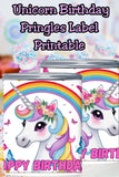 Unicorn Rainbow Pringles Labels Printable Party Favors