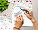 Mom Printable Games for Mothers Day or Pink Flower Baby Shower