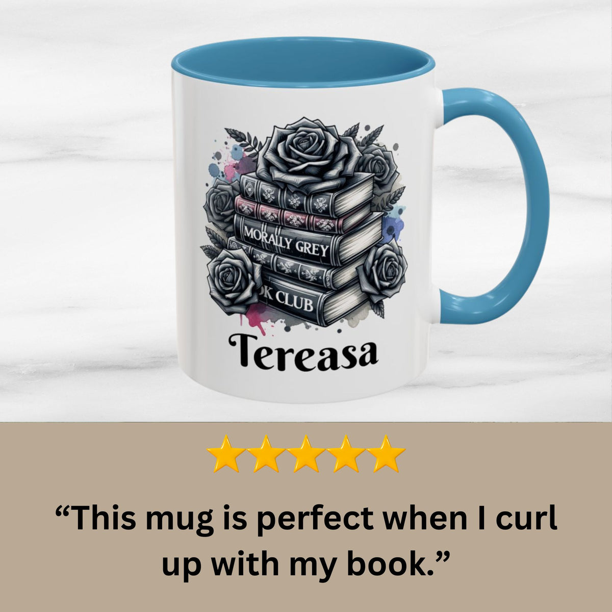 Morally Grey Book Club Gift Personalized Mug