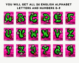Pink Zombie Halloween Pennant Banner Printable