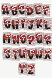 Santa Alphabet Hershey Candy Bar Wrapper Stocking Stuffer Printable
