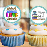 Book Lover Cupcake Topper Printable