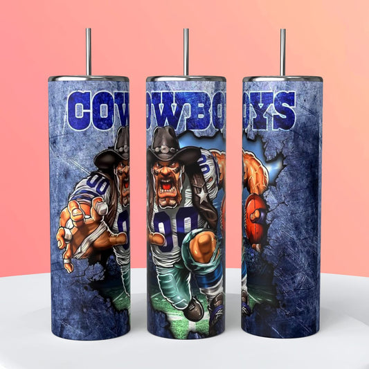Dallas Cowboys Football Player 20 ounce Stainless Steel Tumbler   *724