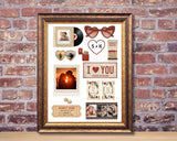 Love Story Matchbook Poster Wall Art – Custom Matchbook Art Canva Template