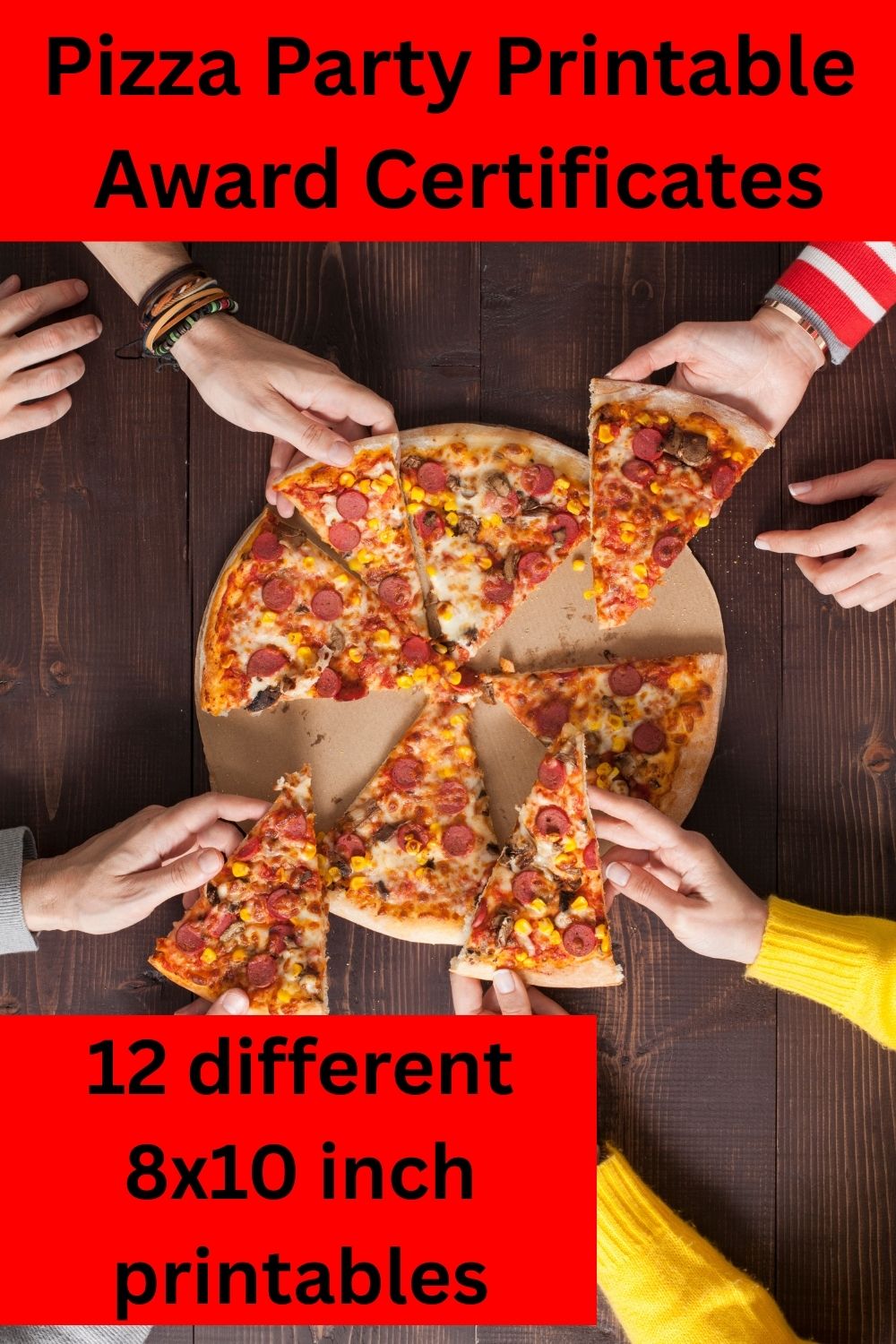 Turn pizza night into a full party experience 🍕
This pizza party printable includes 13 printable awards with funny certificate titles for kids and adults. Perfect for birthdays, classrooms, and family party awards.