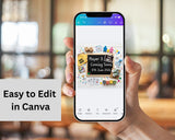 Board Game Baby Shower Pregnancy Announcement Canva Template