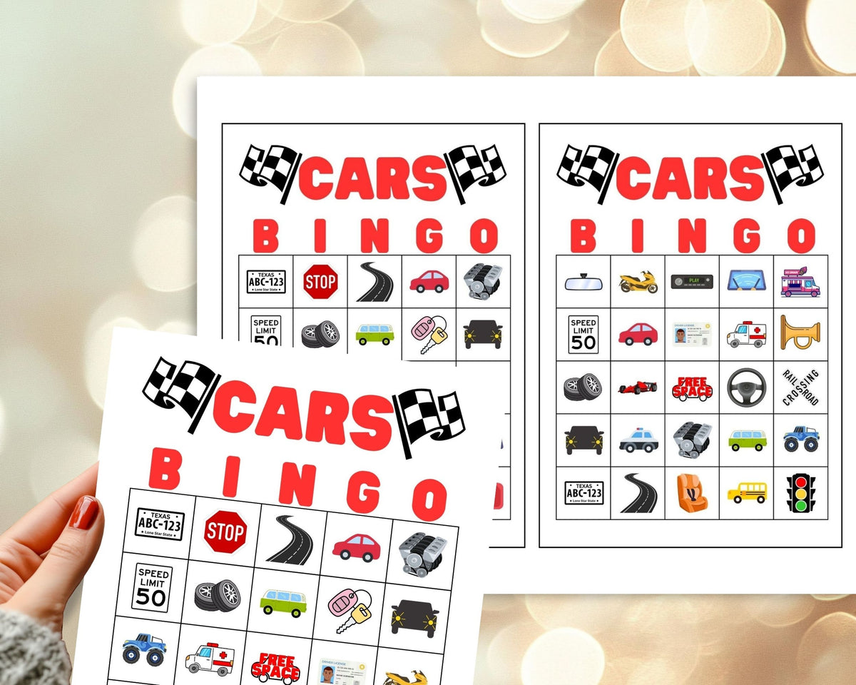Car Bingo Game Printable