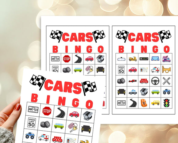 Car Bingo Game Printable