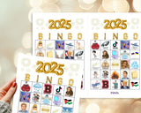 2025 Bingo Game Printable, New Years Eve Party Game, Year in Review Bingo