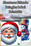 Christmas Pringles Can Label Printable – Holiday Party Favor