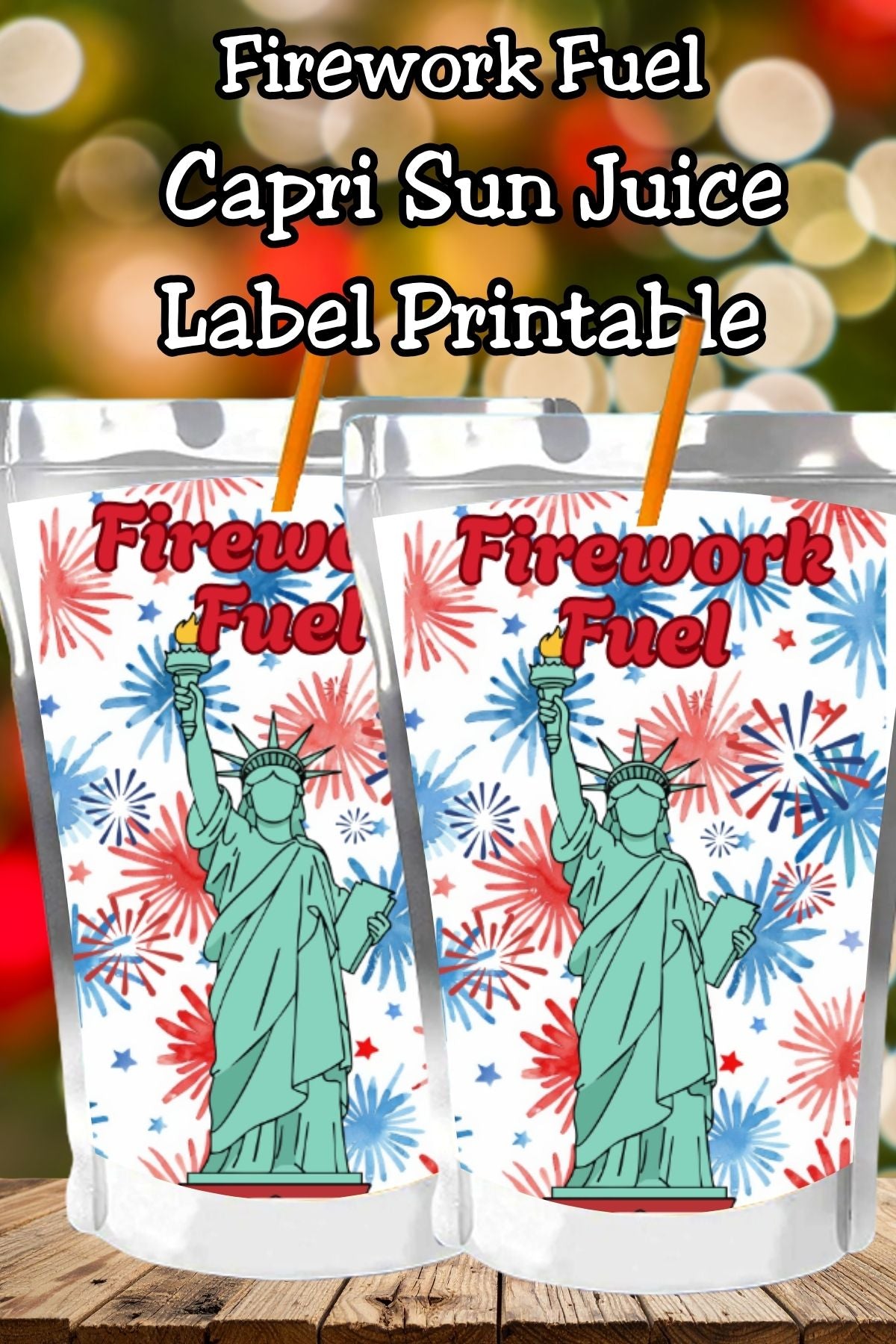 Firework Fuel Capri Sun Labels Printable
