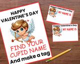 Cupid Name Game Printable