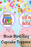 Book Lover Cupcake Topper Printable
