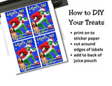 Grinch Fuel Capri Sun Printable Drink Label