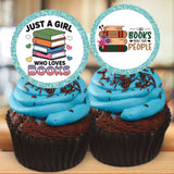 Book Lover Cupcake Topper Printable