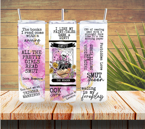Smut Reader Tarot Card Book 20 ounce Stainless Steel Tumbler