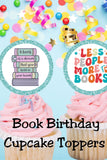 Book Lover Cupcake Topper Printable