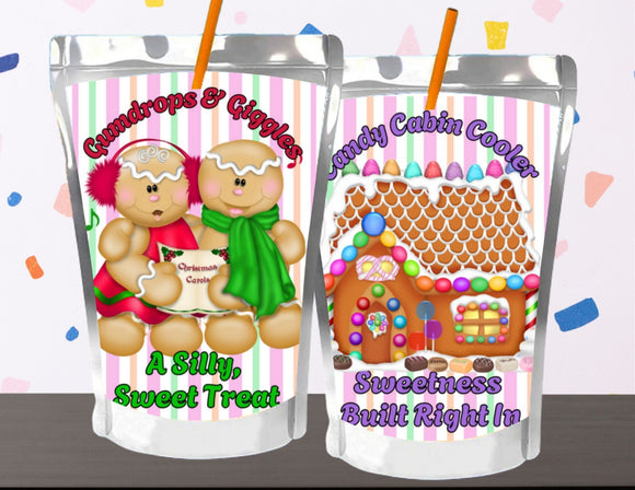 Sweet Gingerbread Capri Sun Label Printable