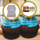 Book Lover Cupcake Topper Printable
