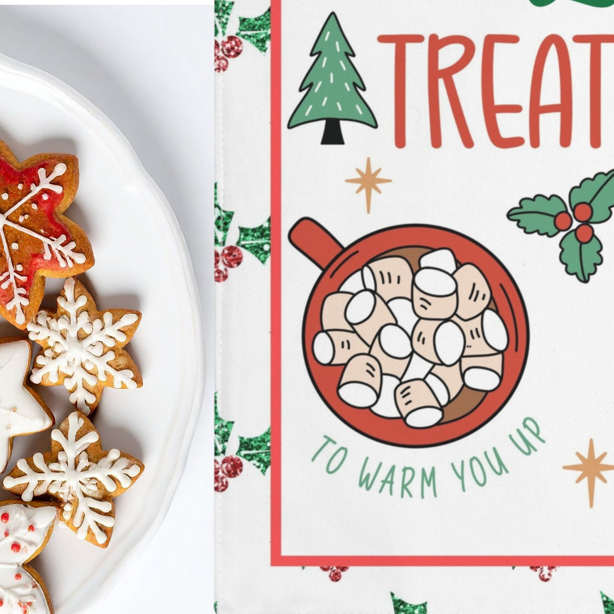 Personalized Santa Snack Tray Placemat