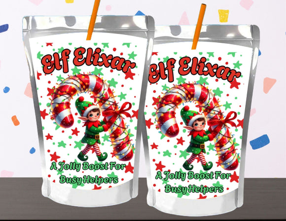 Elf Elixar Printable Capri Sun Label